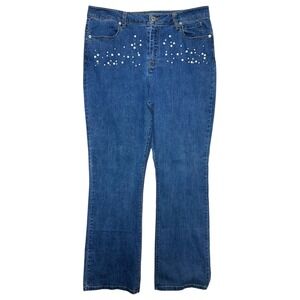 Chadwicks by Boston Classic‎ Boot Jeans Women 14 Blue Denim Bootcut